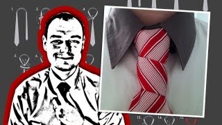 How to Tie the Floating Spiral Necktie Knot [upl. by Eillom]