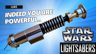 Star Wars Galaxys Edge  Luke Skywalker Legacy Lightsaber Review [upl. by Radec]