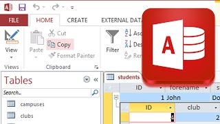 Creating a students table in a MS Access College Database [upl. by Steward736]