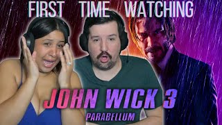 JOHN WICK CHAPTER 3 PARABELLUM  MOVIE REACTION  FIRST TIME WATCHING [upl. by Nolat]