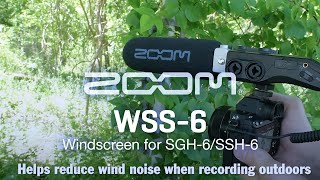 ZOOM WSS6 Windscreen for Shotgun Microphone [upl. by Ltney]