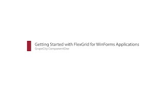 How to Add FlexGrid a WinForms Datagrid Control to Your Desktop Application [upl. by Hilar]