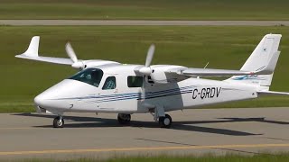 Tecnam P2006T landing at Calgary Springbank Airport CYBW [upl. by Madigan372]