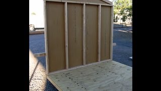 How To Build Gable End Walls With Your Garden Storage Shed Plans Video [upl. by Drofwarc]