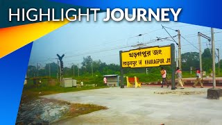 Kharagpur to Santragachi Highlights Journey by Shalimar AC SuperFast Express [upl. by Eugenides]