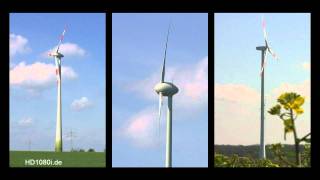 Enercon wind energy turbines in action [upl. by Snashall]