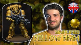 How to paint Space Marines in Yellow NMM [upl. by Eniamej]