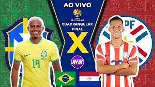 🇧🇷 BRASIL 0x1 PARAGUAI 🇵🇾  QUADRANGULAR  PRÉOLÍMPICO  AO VIVO COM IMAGENS DO ESTÚDIO SUB23 [upl. by Annaek245]