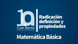 Radicación y sus propiedades [upl. by Jangro]