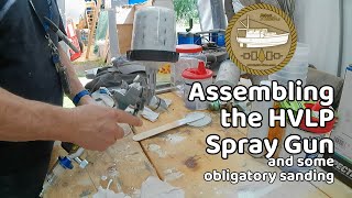 Final Fairing the Foredeck amp Setting up HVLP Spraygun  Backyard DIY Plywood Trawler [upl. by Elana]