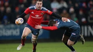 JJ Hanrahan Missed Penalty Munster v Scarlets 21st Dec 2013 [upl. by Ainuj]