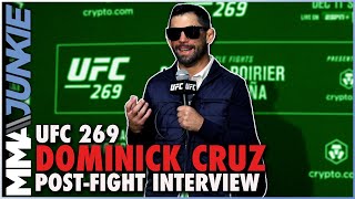 Dominick Cruz enjoying win not worried about whats next  UFC269 [upl. by Jacintha]