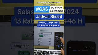 Jadwal Sholat Tangerang Selasa 17 September 202413 Rabiul Awal 1446 Hijriah fyp trending trend [upl. by Wiebmer]