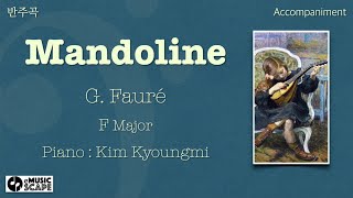 G Fauré “Mandoline” F Major Piano Accompaniment [upl. by Whitford]