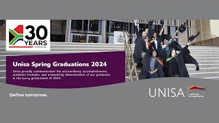 2024 Unisa Spring Graduation  02 October 2024 1800 PM Ceremony [upl. by Eiznikam]