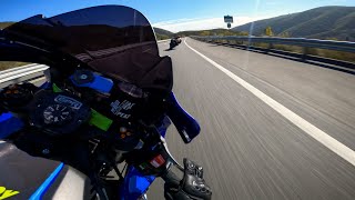 Yamaha R1 VS Highway 18 Uncut [upl. by Bondie]