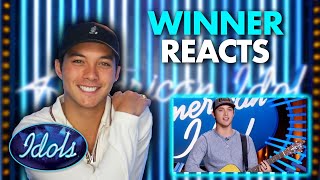 American Idol Winner Reacts To His First Audition  Idols Global [upl. by Nylram104]