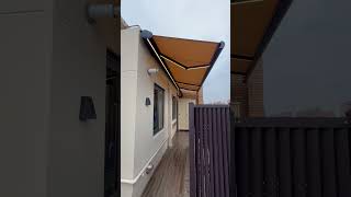 Modern awning retractable arm LED ambient light strip aluminum alloy shell [upl. by Brandenburg]