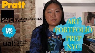 Accepted Art Portfolio PARSONS SVA SAIC PRATT AND UAL [upl. by Alyk]