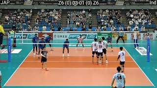 Volleyball  Japan  India amazing FULL Match [upl. by Liborio]