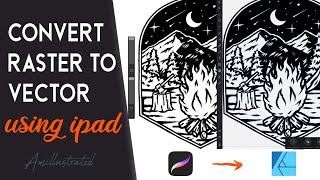 Procreate to vector on ipad [upl. by Lled]