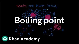 Boiling point elevation and freezing point depression  Chemistry  Khan Academy [upl. by Hembree232]