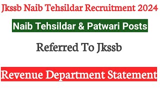 Jkssb Naib Tehsildar Recruitment 2024  Check Syllabus And Previous Year Paper Eligibility [upl. by Stelmach]