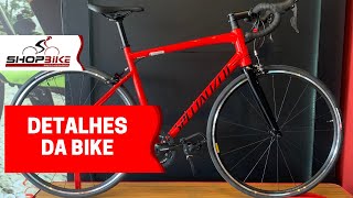 Bicicleta Specialized Allez E5 Aro 700 Claris 16v 2022 Vermelho e Preto [upl. by Sidnee]