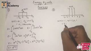 98 PROBLEMS on Energy signals  EC Academy [upl. by Akirdnas]