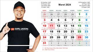 Kalender Maret 2024 [upl. by Knight954]