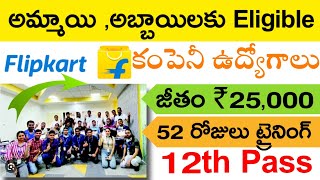 Flipkart Company Job Recruitment 2024  Flipkart Company Various Job Training telugu  Flipkart Jobs [upl. by Sul]