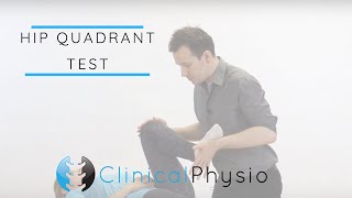 Hip Quadrant Test  Clinical Physio [upl. by Antipas911]