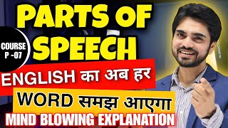 Parts Of Speech  In English Grammar With Examples  NounPronounAdjectiveVerbAdverbPreposition [upl. by Anoirb]