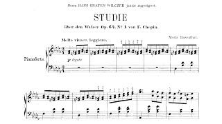 F ChopinM Rosenthal  Study on quotMinutequot Waltz Op 64 No 1 [upl. by Pearson574]