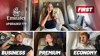 Reviewing Emirates 3 BILLION Upgrade on the 777 First Class Business Premium Economy [upl. by Nixon250]