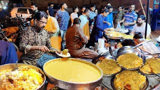 HALEEM BIRYANI  Street Food Haleem Biryani at PAN MANDI  Karachi Street Food [upl. by Shulman317]