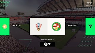 Nations League 2024 Croatia v Hungary Group B Match 2 of 10 croatiafootball hungaryfootball [upl. by Endaira]