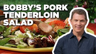 Bobby Flays Grilled Pork Tenderloin Salad  Grill It with Bobby Flay  Food Network [upl. by Laurentia]