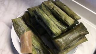 Suman Cassava Best suman balanghoy  budbud cassava recipe  suman cassava with macapuno [upl. by Noyart]