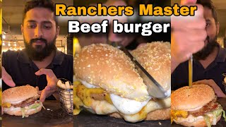 Ranchers Beef burger i8 markaz Islamabad best beef burger in Islamabad Pakistan [upl. by Zaid]