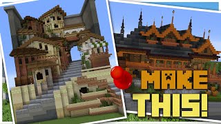 Minecraft Structure Building Techniques  A Build A Day Challenge  Week 3 [upl. by Barny]