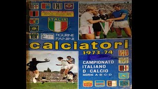 Panini COMPLETE Italia Serie A Calciatori 197374 sticker album review [upl. by Anaugahs]