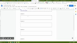 Video 5 Creating Fillable Worksheet using Google Docs [upl. by Py]