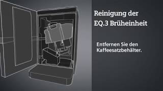 Kaffeevollautomat Siemens EQ 3 Brüheinheit reinigen und pflegen  Siemens Hausgeräte [upl. by Rockel]