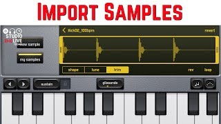 How to import samples in GarageBand iOS iPhoneiPad [upl. by Ronalda]