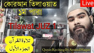 🔴Live Juz 1 Quran reciting by Aminul Haque  ১ম পাড়া সরাসরি  تلاوة القرآن  الجزء الأول  أمين الحق [upl. by Lleynad]