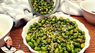 EDAMAME CRUJIENTE SNACK SALUDABLE  Frijoles de soya Receta Fácil y rápida [upl. by Notrab]