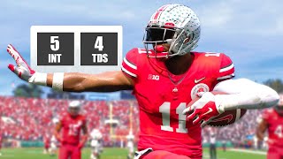 Heisman Winner Scores 4 TDs on Defense College Football 25 Road to Glory [upl. by Gertie172]