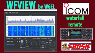 WFVIEW logiciel waterfall remote pour ICOM IC705 IC7300 IC7610 ICR8600 IC7850 IC9700 F8DSN [upl. by Geilich571]