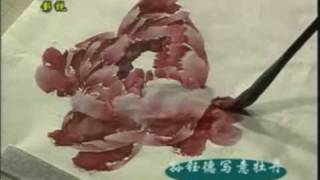 How to Paint Peony in Chinese painting [upl. by Adur]